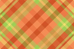 Tartan plaid pattern with texture and warm color. vector