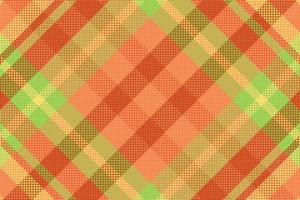 Tartan plaid pattern with texture and warm color. vector