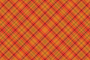 Tartan plaid pattern with texture and warm color. vector