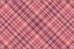 Tartan plaid pattern with texture and warm color. vector