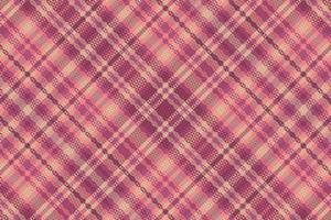 Tartan plaid pattern with texture and warm color. vector