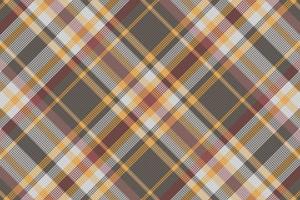 Tartan plaid pattern with texture and warm color. vector