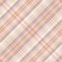Tartan plaid pattern with texture and warm color. vector