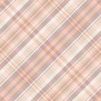 Tartan plaid pattern with texture and warm color. vector