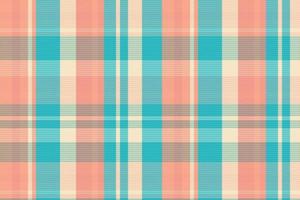 Tartan plaid pattern with texture and summer color. vector