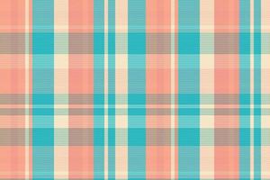 Tartan plaid pattern with texture and summer color. vector