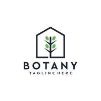 Botany with building logo vector