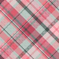 Seamless tartan plaid pattern background with valentine s color. vector