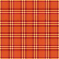 Tartan plaid pattern with texture and warm color. vector