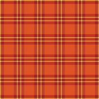 Tartan plaid pattern with texture and warm color. vector