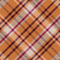 Tartan plaid pattern with texture and warm color. vector