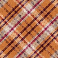 Tartan plaid pattern with texture and warm color. vector