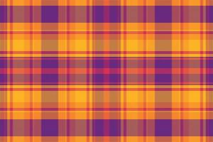 Tartan plaid pattern with texture and warm color. vector