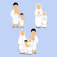 Set of collection family Hajj character vector