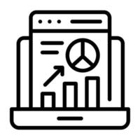 Get a glimpse of web analysis linear icon vector