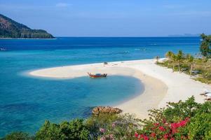 White sand beach or Karma beach in tropical sea at Lipe island photo