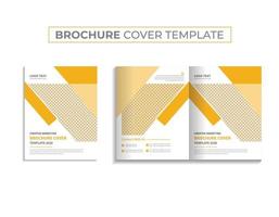 Folleto de negocios profesional multipropósito diseño frontal y posterior cubierta temática diseño vectorial premium vector