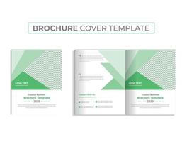 diseño de portada de tema de diseño de frente y espalda de folleto corporativo colorido multipropósito vector