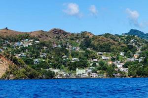 Wallilabou Bay Saint Vincent and the Grenadines in the caribbean sea photo