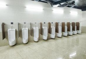 Urinals white ceramic modern luxury with clean auto system photo