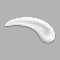 Cream or foam stroke isolated vector