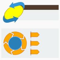 Editable Vector of Two Different Styles Infographic Templates for Banner or Data Visualization