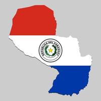 Map with national flag vector