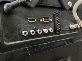 plug socket for connecting to a TV photo
