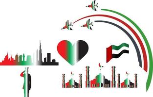 logo vector united emirates.fit para bandera de fondo independiente.