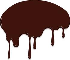 goteo de chocolate, ilustración de vector de fondo de chocolate