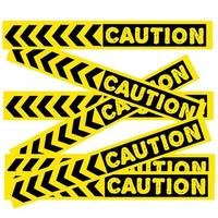 yellow line vector for delimiter or warning sign