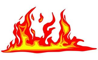 Fire cartoon element vector