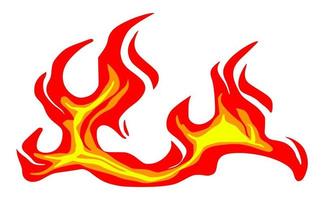 Fire cartoon element vector