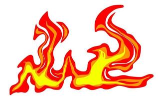 Fire cartoon element vector