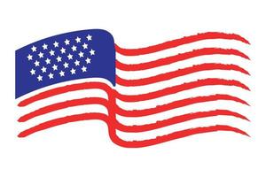 beautiful american flag background design vector