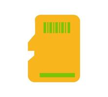 vector design, micro memory card shape illustration