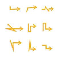 arrow direction symbol design vector