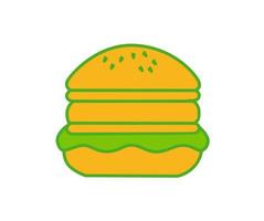 vector design, burger shape illustration