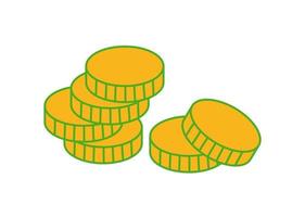 vector design, coin shape illustration