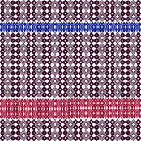 patrón de ojo geométrico, plata, azul, rojo sobre fondo blanco. vector