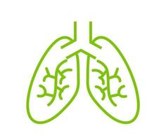 vector design, icon or symbol of human lung shape