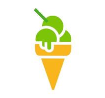 diseño vectorial, helado con forma de icono o símbolo vector