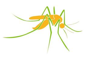 diseño vectorial, forma de icono o símbolo de un mosquito vector