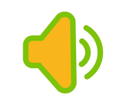 diseño vectorial, forma de icono o símbolo de un altavoz vector