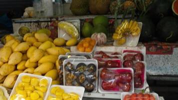 Thailand fresh fruits prepare video