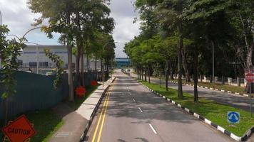 Singapore road from bus video