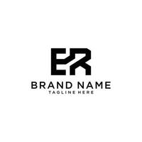 ER or RE initial letter logo Design vector. vector