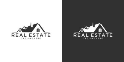 concepto de diseño vectorial del logotipo del techo y el hogar. logotipo de bienes raíces vector