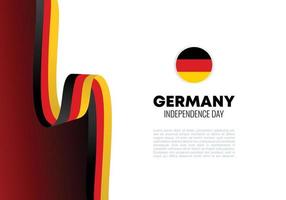 Germany independence day background with german flag. vector