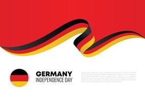 fondo del día de la independencia de alemania con bandera alemana.
